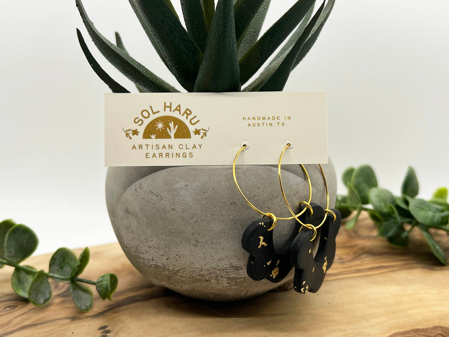 The Adeline in Black Gold Leaf