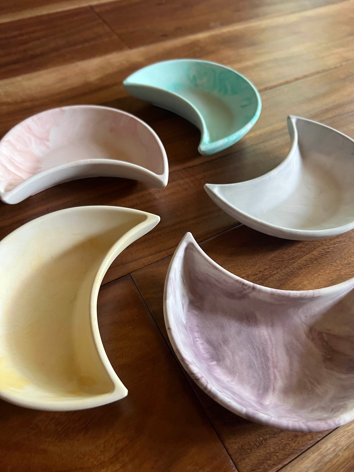 The Moon Trinket Tray in Seafoam