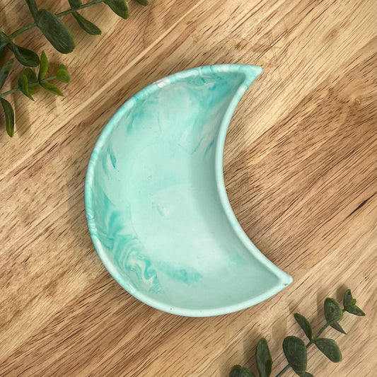 The Moon Trinket Tray in Seafoam