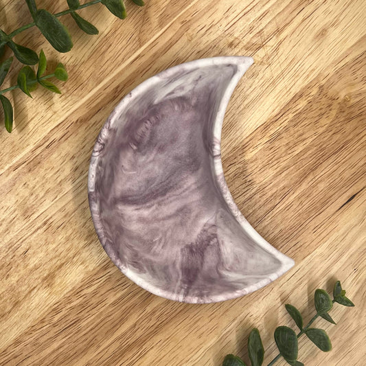 The Moon Trinket Tray in Mulberry